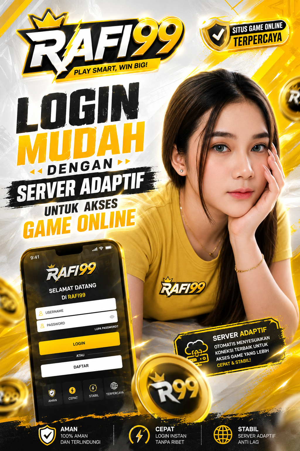 RAFI99 Login Mudah dengan Server Adaptif untuk Akses Game Online